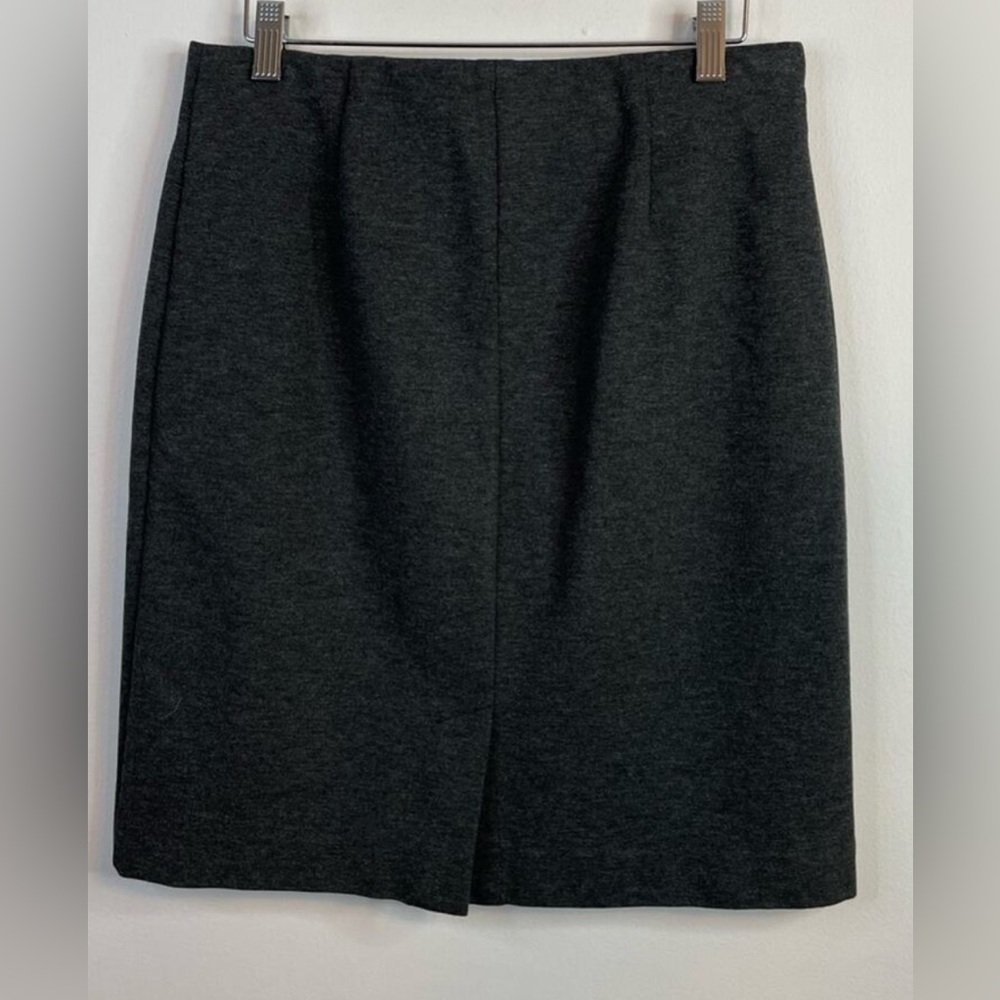 J. Jill Charcoal Ponte Pencil Skirt - Picture 3 of 8